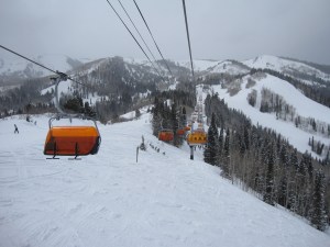 Orange Bubble Express at Canyons Resort.