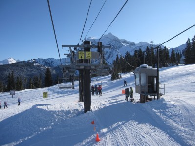 Up and Over unloading at Mt. Baker.