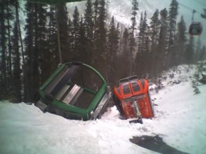 Aftermath of the accident on January 24, 2006.