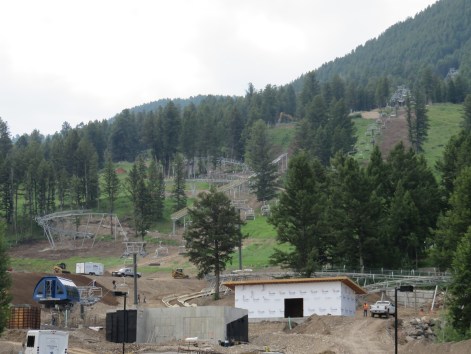 Snow King Mountain is a busy place.