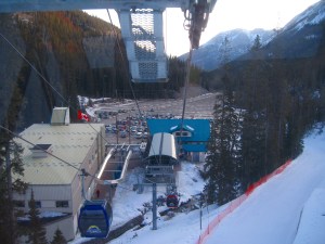 The base terminal is in a canyon at the end of Sunshine Road.
