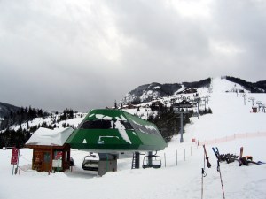 Lodge lift at The Yellowstone Club is among the world's longest chairlifts.