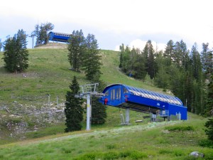 Twin lifts at Solitude, Utah earlier this week.