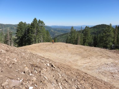 Midstation site ready for a gondola.