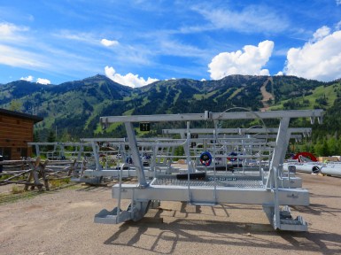 Tower heads are complete except the sheaves.  If a K-Max helicopter is used, sheaves will be flown separately.