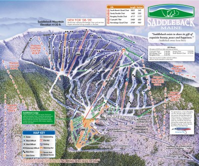 At one point Saddleback's trail map showed six planned new lifts.