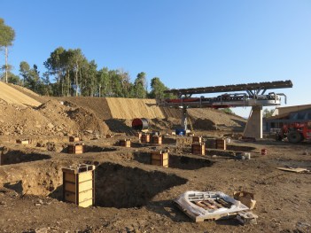 Return terminal next to the new Miners Camp Lodge with future cabin parking facility.