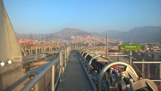 One of five angle stations. Photo credit: Leitner Ropeways.