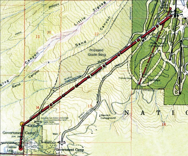 timberline gondola line