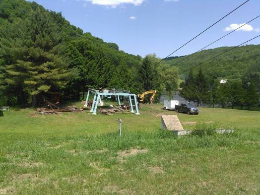 Out with the old.  Photo credit: Green Mountain Control Systems.