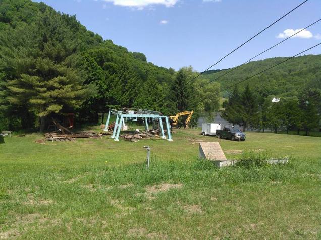 Out with the old.  Photo credit: Green Mountain Control Systems.